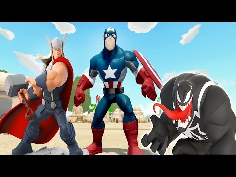 Kaptan Amerika Thor ve Venom Birbirinden Güzel Oyun Alanlarında (Disney infinity 3.0)