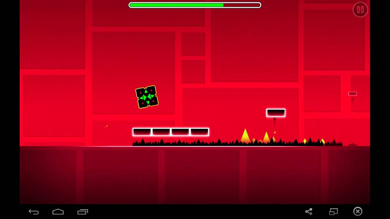 My first time playing Geometry Dash - YouTube