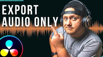How to Export Audio Only From Davinci Resolve (QUICK AND EASY))