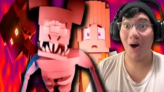 AMANDA GOING CRAZY!! || Dont Listen - Animated Amanda The Adventurer Minecraft Music Video REACTION