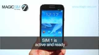 Samsung Galaxy NOTE 2 (GT-N7100) - Dual SIM Adapter - MAGICSIM ELITE- MICRO SIM (NO CUT) Update