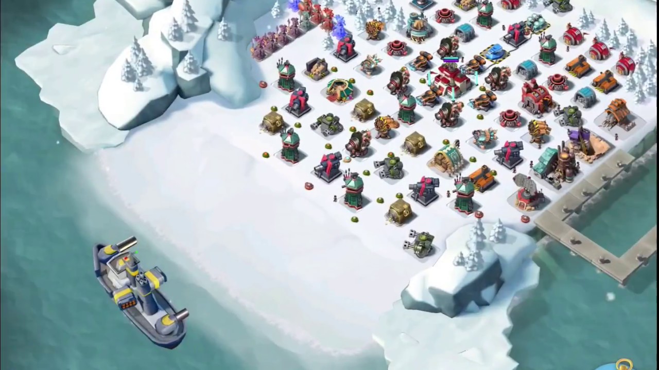 Boom Beach — Barracuda and RMZC 64/68/84 vs boosted ice bases