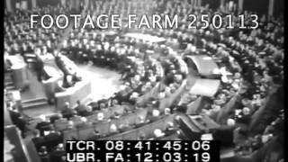 President Kennedy Outlines Tax Plans to Congress 250113-10 | Footage Farm