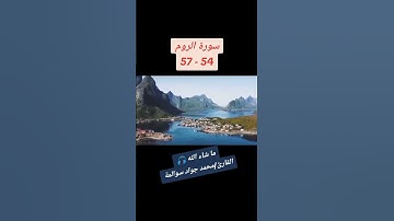 سورة الروم 54-57: القارئ/محمد جواد سوالمة