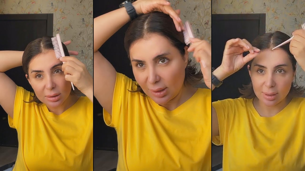 شيماء علي اللي سألوني كيف اسوي شعري سليك تسريحة الشعر المبلل🤩