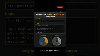 Details 🐍 Convert Color Image to Grayscale Using Python | Python Mini Project 💻🔥#MiniProjects #Coding#shorts Guide