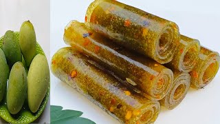 Yummy Recipes with Mango! Spicy Raw Mango Fruit Leather Recipe | How to Make Aamsotto at Home.