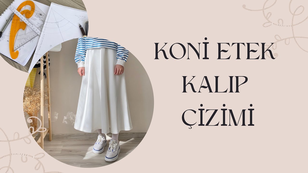KONİ ETEK KALIP ÇİZİMİ