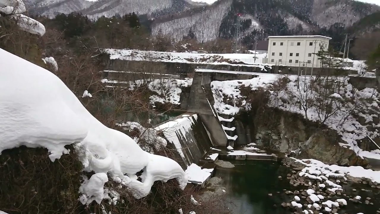 会津若松市大戸町 石碑と闇川(くらかわ)橋梁と闇川橋 YouTube