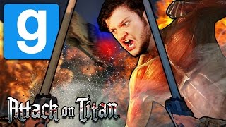 Gmod ATTACK ON TITAN! (Gmod Funny Moments)