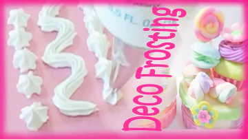 Japanese Sweet Deco Whip Cream Frosting tutorial