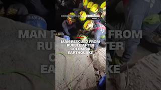 Man rescued from rubble after Colombia earthquake