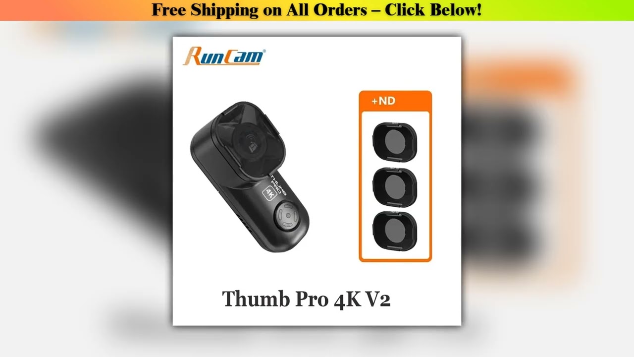 RunCam Thumb Pro 4K V2 New Version Bigger FOV HD Camera 16g Bulit-in Gyro Filter FPV Camera Wide
