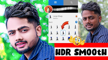 HDR Face smooth new tricks skin whitening face smooth photo editing || Autodesk sketchbook