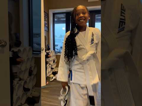 My daughter first day at BJJ #shorts #bjj