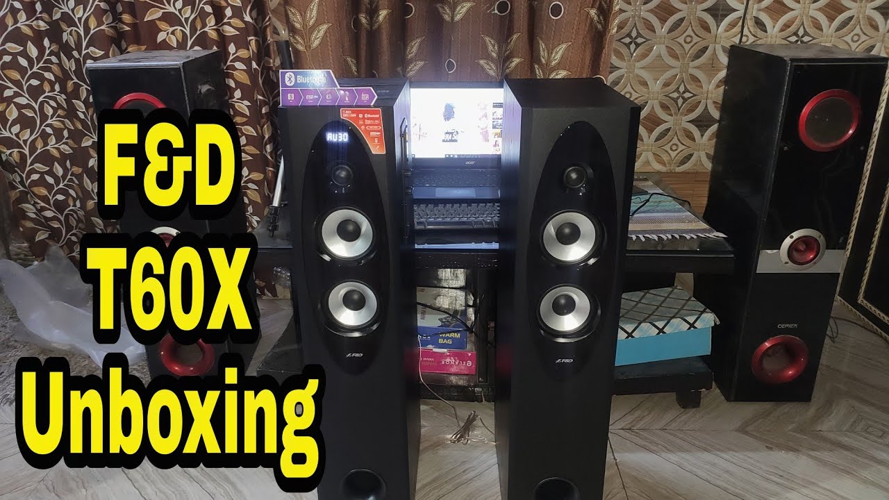 F&D T60X Unboxing Tower Speaker ( Best killer Tower Speaker 2021)😱😱
