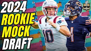 2-Round Superflex Rookie Mock Draft w/ NFL Landing Spots! | Dynasty Fantasy Football 2024