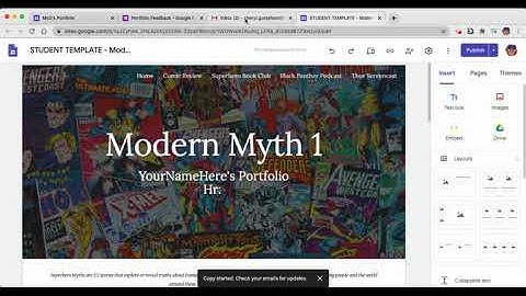 How to duplicate google site portfolio
