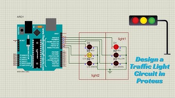 How to Design a Traffic Light Control System Using Arduino Uno & Proteus (Simulation & Code)