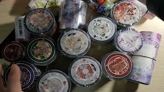[已出][退坑中包]含蝴蝶纷飞镭射银pet，daily life家最新的圣诞胶带（全水晶的，不是镭射银的）甜甜圈2水晶，圣诞松松pet等等，分装一起出。