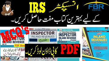 Which is IRS Best Book / Guide Inspector Inland Revenue| How to Prepare Notes Inspector Download PDF
