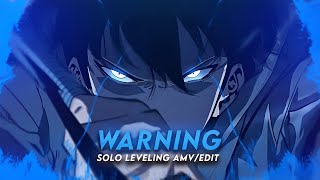 Xanakin Warning I Sung Jin Woo Solo Leveling [AMV/Edit]