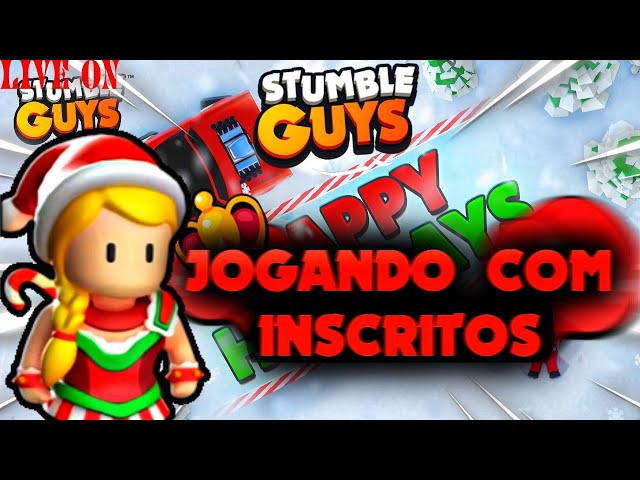 Stumble Guys Jogando com inscritos ao vivo #gratidão35K vou ser