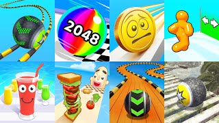 Going Balls, Ball Run 2048, Coin Rush, Tall Man Run, Juice Run, Sandwich Runner, Sky Rolling Ball 3D