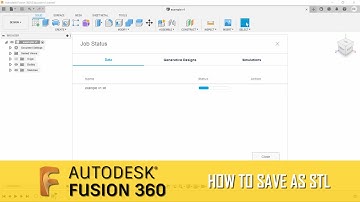 Fusion 360 How To Save As Stl