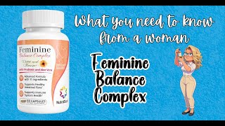 NutraBlast Feminine Balance Complex (60 Capsules) | Detox & Cleanse Probiotics | Supports Health