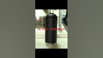 Thùng rác inox nắp hở bỏ rác trực tiếp để hành lang chân cầu thang máy, sảnh nhà hàng khách sạn