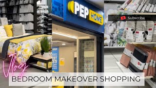 VLOG: BEDROOM MAKEOVER SHOPPING VLOG | PEP HOME | SHEET STREET | OSMANS | SOUTH AFRICAN YOUTUBER