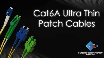 Cat6A Ultra Thin Patch Cables by rapidconnect!