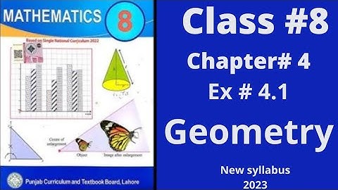 Class 8th, Chapter no 4, Ex no 4.1 ( Complete), Geometry, PTB, SNC, New Syllabus,2023.
