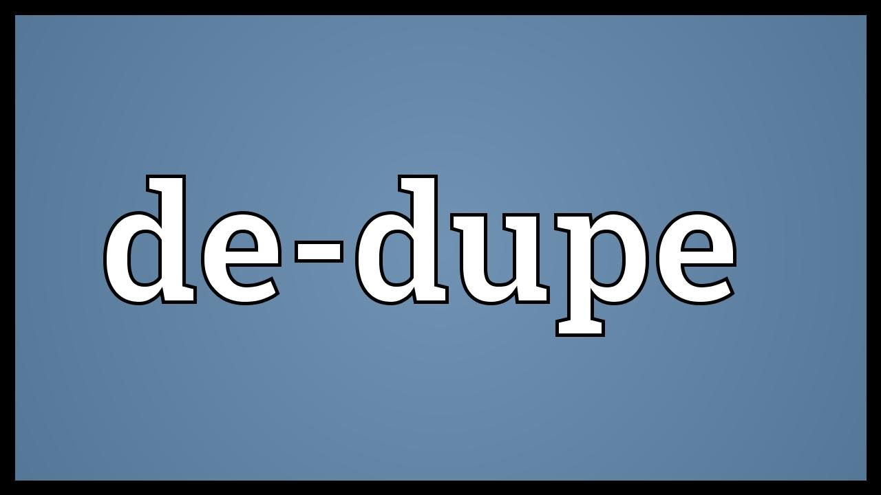 De Dupe Meaning Youtube