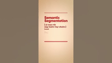 Defining AR: Semantic Segmentation