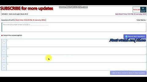Mth104 - Sets and logics || Quiz 3 Fall 2023 || vu daily learners || Virtual university of Pakistan