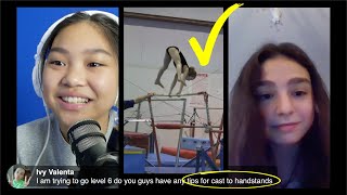 What Is She Doing?? She NEEDS GLASSES for the Gymnastics | Cast to Handstand Tips