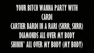 Cardi B - Bartier Cardi ft.  21 Savage (Official Lyrics Video)