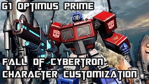 Transformers Fall of Cybertron - G1 Optimus Prime - Multiplayer Custom Character