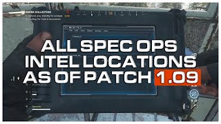 All Spec Ops Intel Locations in Modern Warfare as of patch v1.09 (+Operations Harbinger & Brimstone)