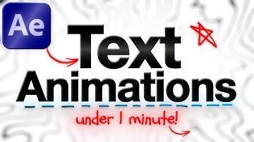 Master After Effects Text Animations in Under 1 Minute!