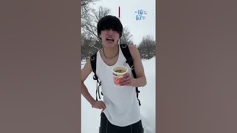 ISSEI funny video🥶🥶🥶Frozen Noodle🍜