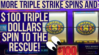 50 Spins On Triple Strike But It Only Takes a Couple Of Spins On Triple Dollars For This Wild Hit!