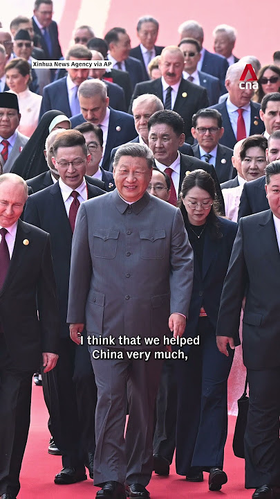 Donald Trump reacts to China's Victory Day parade