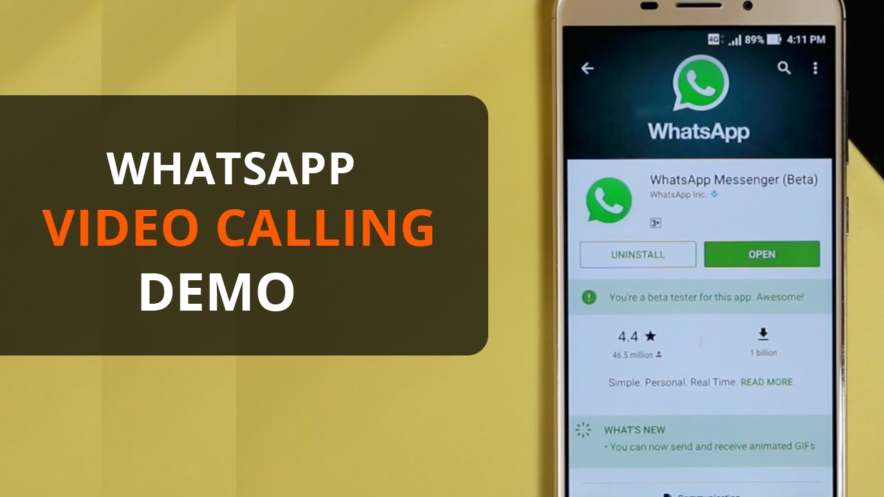 why whatsapp video call not working