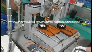 Automated dual-liquid glue filling machine for AB epoxy or silicone.