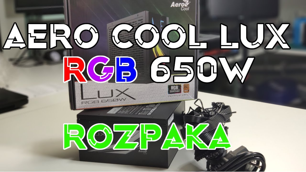 Aerocool LUX RGB 550W 80 Plus Bronze Zasilacz