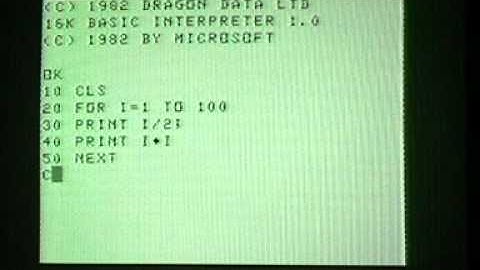 Vintage computer Dragon 32 (1982)