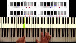 How to play: Isn't she lovely - Stevie Wonder. Original Piano lesson. Tutorial by Piano Couture.